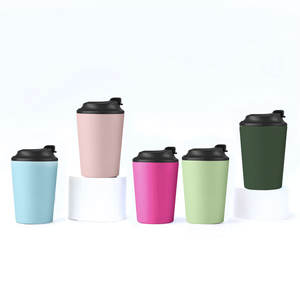 Taza de café de nuevo diseño, 240ml/8oz, doble aislamiento al vacío, taza de café de acero inoxidable 304, Mango antideslizante, tapa plegable a prueba de fugas - Product Image 2