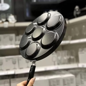 Poêle à griller 7 tasses, poêle à œufs saine en aluminium antiadhésive avec poignée en bakélite - Product Image 4