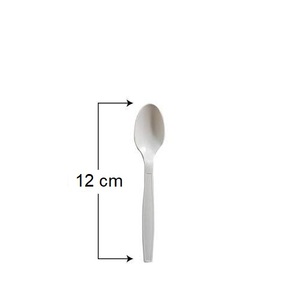 Cucchiaio Biodegradabile Monouso in CPLA 15,5 Cm Compostabile per Uso Esterno - Product Image 2