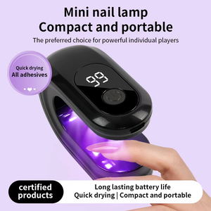 New Mini UV LED Nail Dryer Lamp with LCD Display 30/60S <b>Timer</b> Quick Curing Gel Polish USB Portable Manicure Tool - Product Image 2