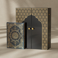 Boîte cadeau de luxe haut de gamme avec logo imprimé personnalisé Boîte d'emballage de présentation de parfum, cosmétique et bijoux Boîte cadeau personnalisée à double porte ouverte