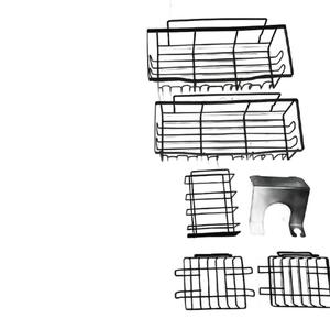 Without Holes Adhesive Wall Mounted Bathroom Accessories Organizer Shampoo <b>Storage</b> Hanging <b>Shower</b> Rack - Product Image 4