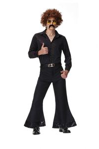 <span class=keywords><strong>Costume</strong></span> Disco du Couple des Années 1970 Costumes de Fête d'Halloween pour Adultes Vêtements de Déguisement de Paillettes de Luxe Brillants des Années <span class=keywords><strong>70</strong></span> - Product Image 6