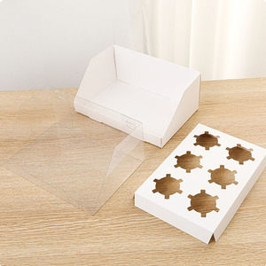 Caja para pasteles al por mayor cajas transparentes para hornear cajas para cupcakes 12 agujeros - Product Image 5