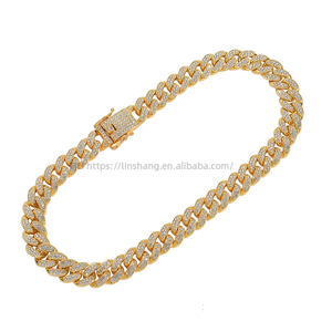 Hip Hop 13mm Miami <b>Cuban</b> <b>Link</b> <b>Chain</b> Gold <b>Silver</b> Necklace Bracelet Jewelry Set for Men - Product Image 2