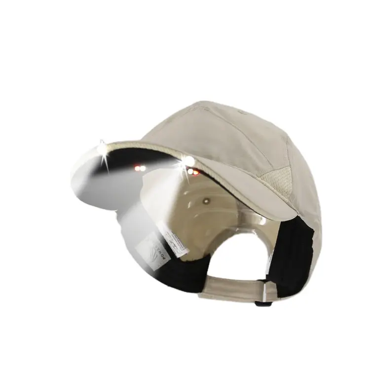 wholesale outdoor unstructured LED fishing head light baseball cap with light