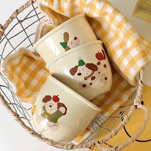 Taza de Café de Cerámica con Tapa, Diseño de Dachshund de Dibujos Animados, Portátil, Diseño Exquisito, Popular en Internet, China Continental, para Fiestas de Cumpleaños - Product Image 3