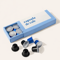 Caja de Cápsulas de Café con Cajón Deslizable de Papel Ecológico de Grado Alimenticio Personalizada, Caja Rígida para Cápsulas de Café