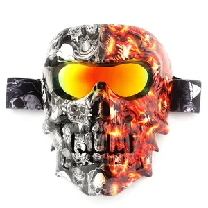 Best Selling Skull Motocross Masks Motorcycle Sunglasses Anti Dust UV400 Glasses Protective Face Motor Glasses Eyewear