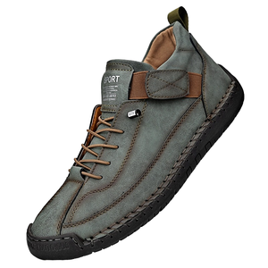 Mocassins en cuir faits main pour hommes avec logo OEM en relief, respirants, légers et tendance, style décontracté, chaussures de travail, taille plus - Product Image 4