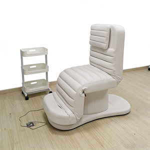 Cama de Belleza Eléctrica Multifuncional de Cuero PU, 3 Motores, Certificación CE, Moderna, Económica, Portátil y Plegable - Product Image 2