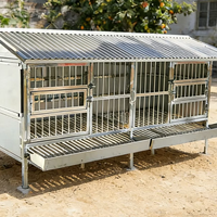 Cage pour animaux de compagnie en acier inoxydable à cadre épaissi pour poulets, lapins et petits animaux, durable et respirante, montage facile, utilisation intérieure/extérieure