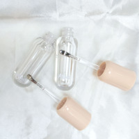 Tubes de gloss à lèvres en gros personnalisés, brosse, conteneur de luxe pour huile à lèvres, baume à lèvres, emballage cosmétique vide à presser