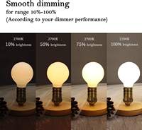 Usine En Gros Décoratif G25(G80) 4.5W 6W 8W Dimmable E26 E27 Givré Clair Ambre Globe LED Edison Led Filament Ampoules