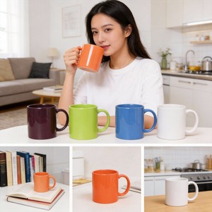Taza de Cerámica Blanca Personalizable de Alta Calidad, Hecha a Mano, Moderna, de 11 oz/350 ml, Apta para Sublimación, con Logotipo y Patrón Personalizables, Regalos para Fiestas - Product Image 5