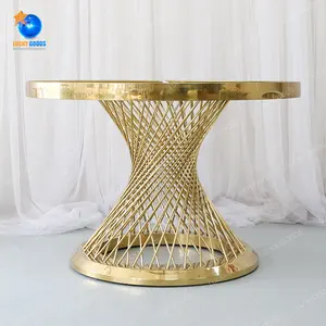 CZ210511-2 silver stainless steel glass top mermaid shape decorative wedding event cake stand table plinth