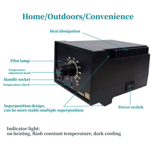 Yuanpin 936 Hàn Trạm Điện Tử Chuyên Nghiệp 60W Hàn Sắt Công Cụ Sửa Chữa Điện Thoại Di Động 220V Hàn Mẹo 900 - Product Image 4