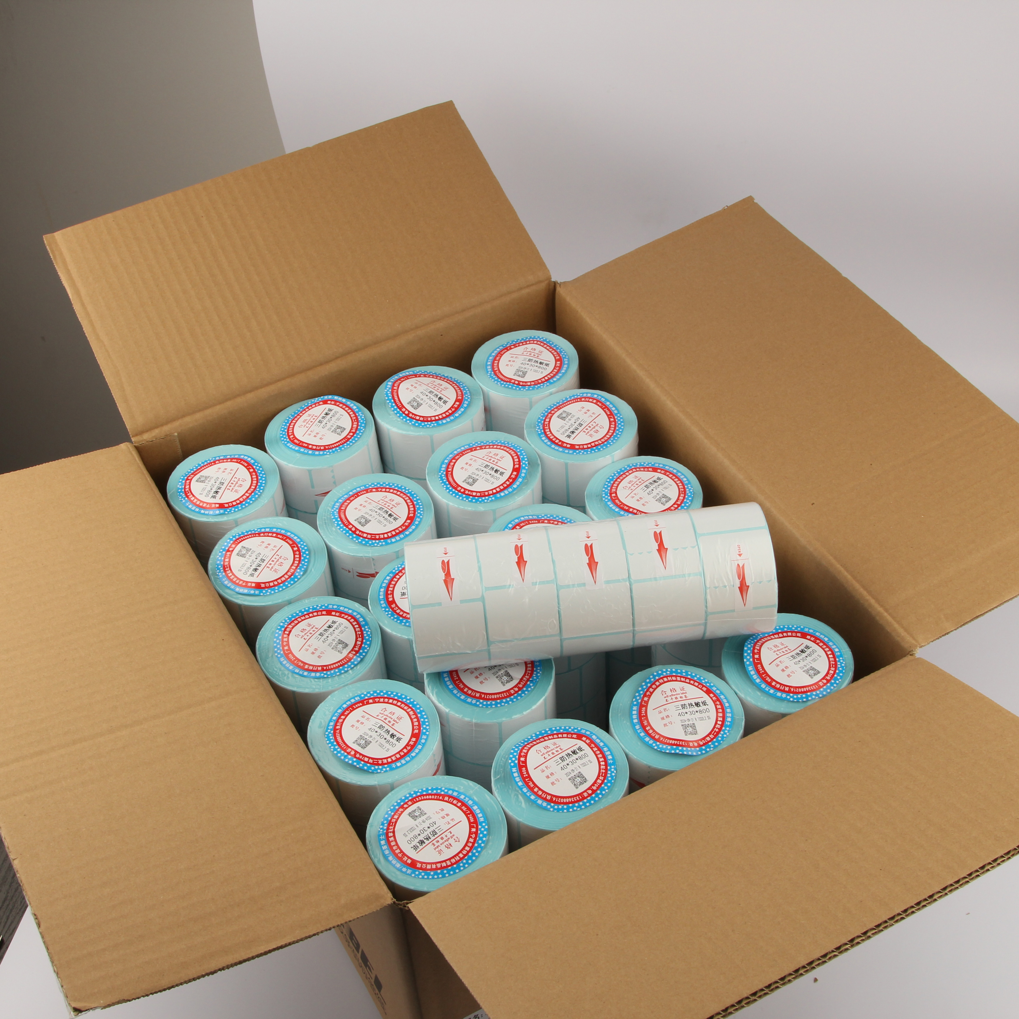 High Quality Custom Adhesive Paper Thermal Labels Waterproof Direct Thermal Shipping Sticker for Business Shopping Promotion