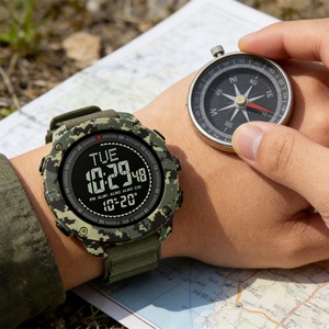 Multifunctional Digital Sports Watch for Men Outdoor Sports Countdown Compass Weather Forecast Men's Alarm <b>Clock</b> Watch Wholesale - Product Image 2