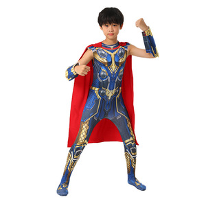 Disfraz de <span class=keywords><strong>Thor</strong></span> para Adultos, Estilo Love and Thunder, Mono de Cosplay con Capa Roja, Traje de Superhéroe de Halloween para Hombre - Product Image 6