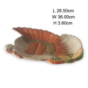 Piatto a forma di tacchino in gres per il giorno del ringraziamento novità smalto reattivo in ceramica per tacchino - Product Image 2