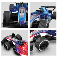 Voiture de course télécommandée 27 MHz à 4 canaux avec lumières clignotantes dynamiques pour des courses à haute vitesse, des performances de course excitantes et amusantes