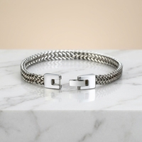 Bracelet chaîne en acier inoxydable 316L tendance Hip Hop, unisexe, pour hommes, OEM