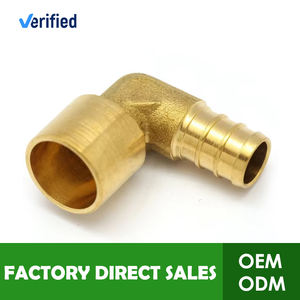 Raccord coudé en laiton Hailiang Factory Outlet pour PEX, extrémités filetées à sertir, connexion de plomberie durable - Product Image 1