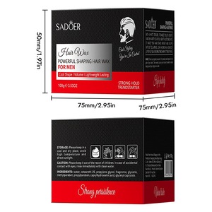 <span class=keywords><strong>Cire</strong></span> Coiffante 100g Fixation Forte Texturisante Fini Mat Pommade pour Hommes et Femmes <span class=keywords><strong>Coiffure</strong></span> Quotidienne Modélisation Contrôle Anti-Frisottis Cadeau - Product Image 5