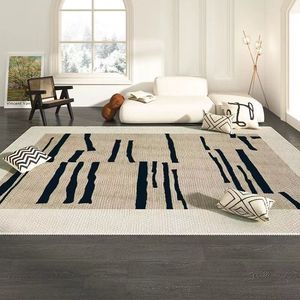 Modern Geometric Area Rug Rectangle Stain Resistant Living Room Bedroom Full Coverage Non Slip Mat - Product Image 3