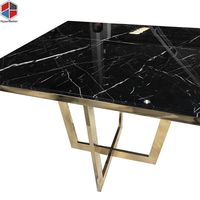 Magie noire marbre table basse ronde