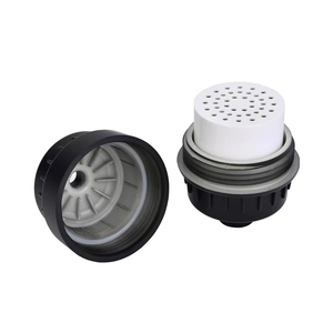 Purificador de filtro de gel de cabezal de ducha de vitamina <span class=keywords><strong>C</strong></span> de color negro de 20 etapas con 1 cartucho de filtro de repuesto adicional OEM - Product Image 2