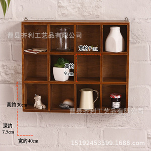 <b>Wall</b> Mounted <b>Storage</b> Cabinet 3 Tier Rectangle <b>Hanging</b> Shelf For Living Room Decor Home Furnishing - Product Image 2
