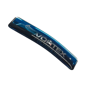 Autocollants en dôme époxy bleu métallisé pour la marquage des appareils électroménagers, chauffage, ventilation, climatisation - Product Image 3