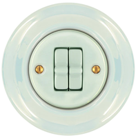 Interrupteurs muraux électriques à deux voies en porcelaine colorée de luxe pour chambre d'enfant
