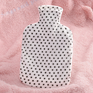 Bouteille d'eau chaude en caoutchouc la moins chère de 500ml mini sac d'eau chaude réutilisable avec couverture en peluche douce - Product Image 4