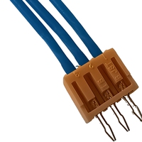 Câble de montage sur carte JST 2P-SAN, connecteur de fil à pas de 2,0 mm, cuivre étamé, isolation MPPE, bleu, pour PCB