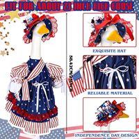 Décoration de jardin à carreaux en polyester pour la fête de la Saint-Jean, costume de canard géant de 23 pouces pour l'intérieur et l'extérieur