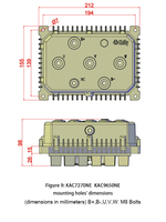 Contrôleur de moteur à induction AC étanche IP66 Kelly KAC-N Série Jaguar 36V-96V 140A-450A 1000W-10KW