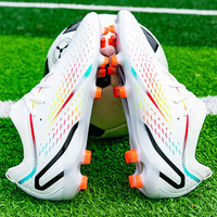 Yüksek kalite toptan futbol siyah çizmeler erkek açık spor çizmeler hafif nefes erkek Sneakers futbol ayakkabıları