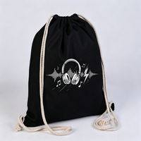 Sac à cordon personnalisé en toile, sérigraphié, portable, robuste, réutilisable, écologique, pour le rangement domestique, les voyages en extérieur et les usages professionnels