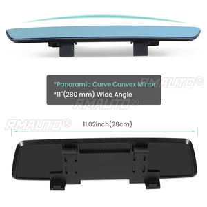 Espejo Retrovisor Interior Universal para Automóvil, Antideslumbrante, Gran Angular, Convexo, sin Marco, Lente Azul - Product Image 4