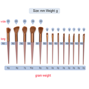 Neues 13-teiliges Sijiqing Make-up-Pinsel-Set mit weichen Haaren für Puder, Hochglanz-Rouge und Lidschatten - Product Image 2