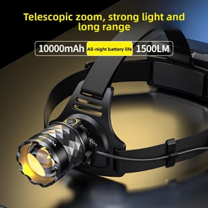 Cross-border Headlights Strong Light <b>Rechargeable</b> Long Endurance Long Shoot Headwear Portable <b>Flashlight</b> Outdoor Fishing Hiking - Product Image 4