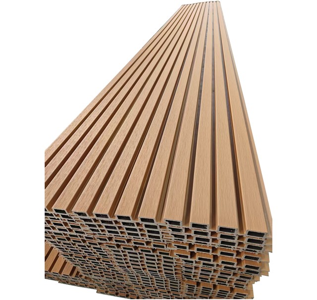Outdoor Fireproof Waterproof 24mm Thick Eco-Friendly WPC Composite Wall Cladding Interlocking Design for Hotel Villa Decorations