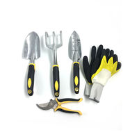 636003 Kit de Herramientas de Jardinería, Juego de 5 Piezas: Paleta, Transplantador, Cultivador, Tijeras de Podar, Guantes, Paquete en Tarjeta Deslizante