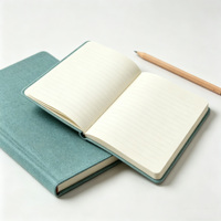 Carnet personnalisé A5 en tissu de lin soyeux, couverture rigide, cahiers écologiques, dos doré, cahier en tissu réutilisable, papier noir effaçable, planificateur