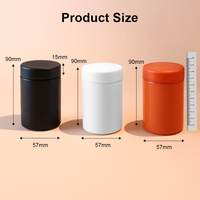 Bocaux en verre noir anti-UV, résistants aux enfants, 2oz 3oz 4oz, pour l'emballage et la présentation de fleurs (2G 3.5G 5G), avec logo personnalisé