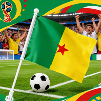 Drapeaux à main du Sénégal en gros 2026 – Neuf pays d'Afrique – Drapeau national en polyester pour la décoration de la fête nationale