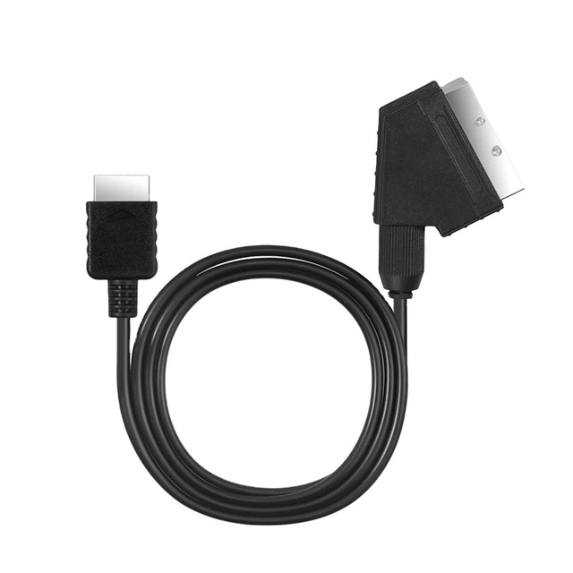 Not for NTSC (USA) Compatible With PAL Console (EU AU) 1.8m RGB Scart Cable for PS3 PS2 PS1 Adapter